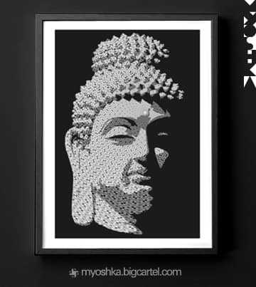 buddhagata2_framed_blk